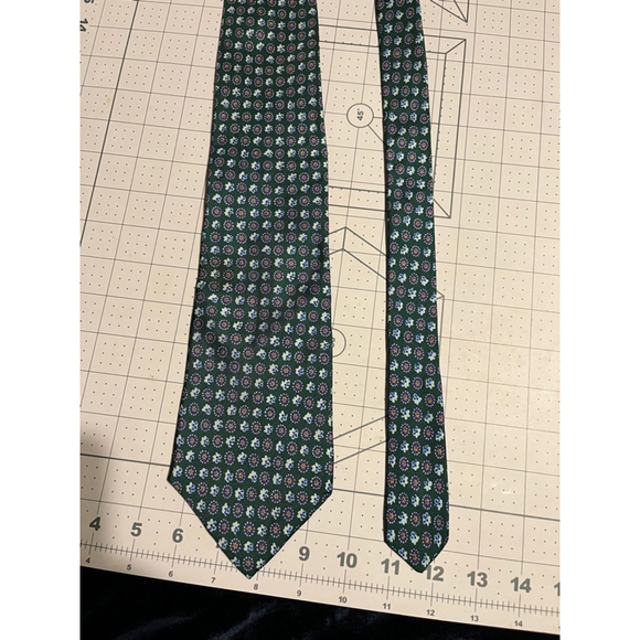 Men's Christian Dior Necktie One Size Green - Picture 2 of 2